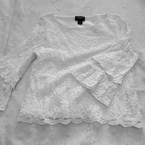 White lace blouse